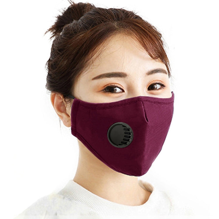 5 PCS for Men Women Washable Replaceable Filter Breath-Valve PM2.5 Dustproof Face Mask