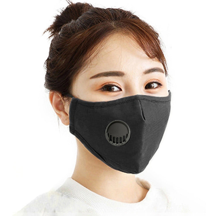 5 PCS for Men Women Washable Replaceable Filter Breath-Valve PM2.5 Dustproof Face Mask