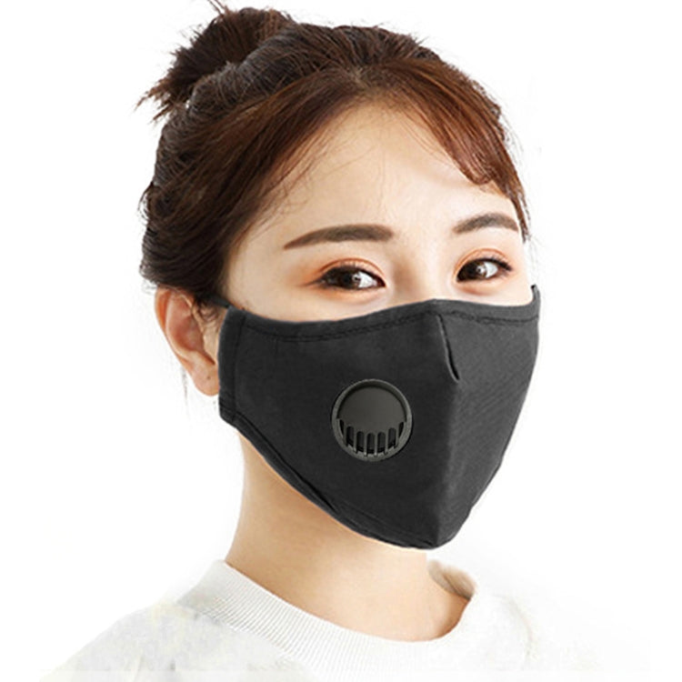5 PCS for Men Women Washable Replaceable Filter Breath-Valve PM2.5 Dustproof Face Mask