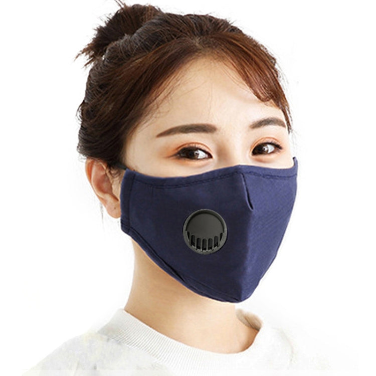 5 PCS for Men Women Washable Replaceable Filter Breath-Valve PM2.5 Dustproof Face Mask