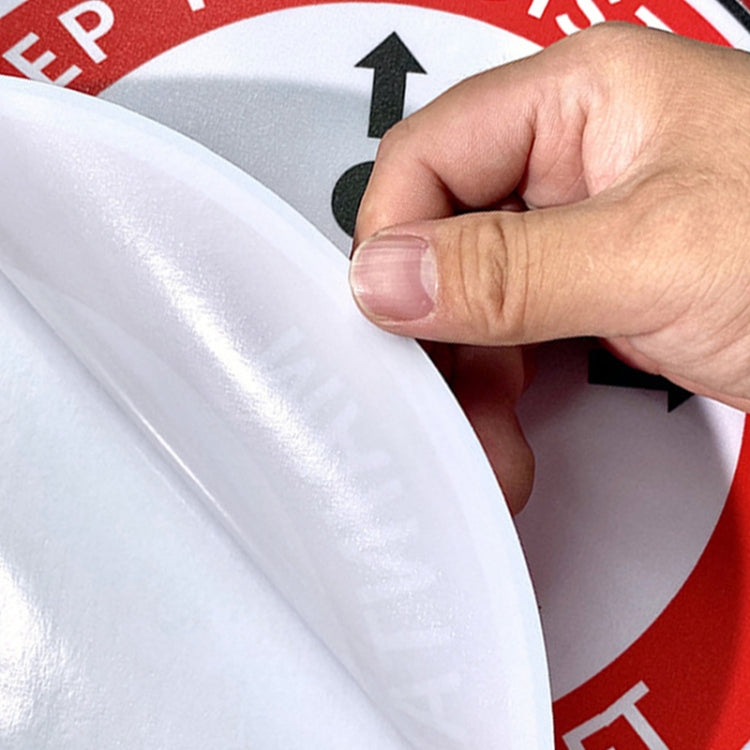 2 PCS Self-adhesive Waterproof PVC Epidemic Prevention Social Distance Floor Stickers, Lengthï¼š60cm