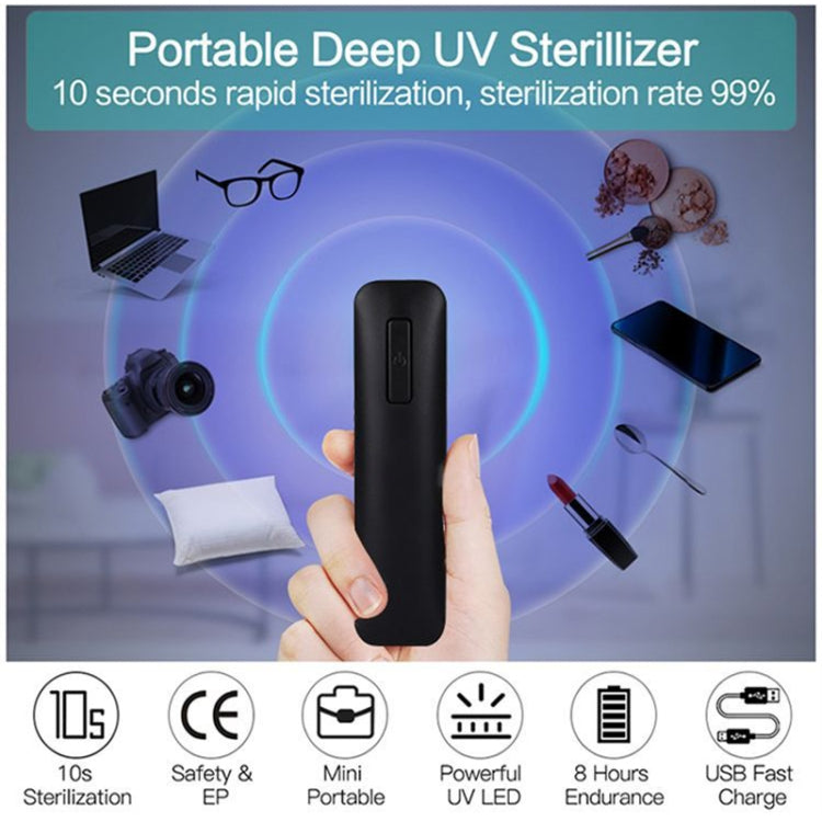 Solid Color UVC Handheld Portable Ultraviolet Disinfection Lamp