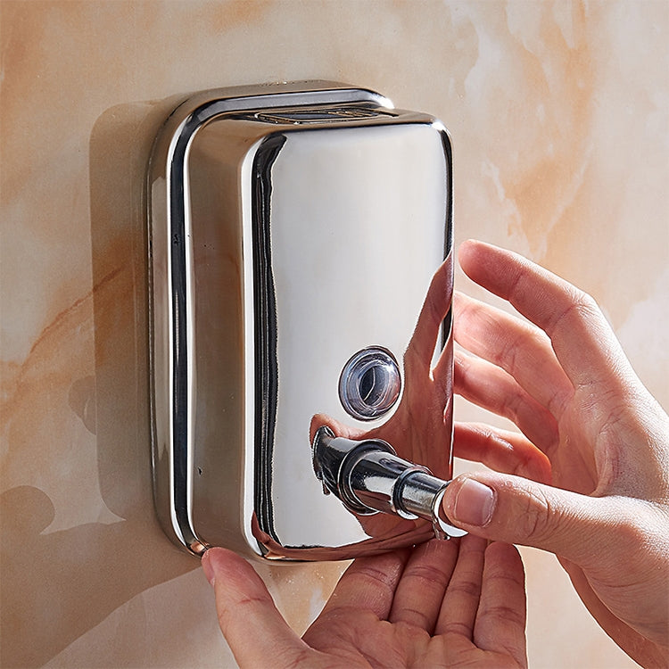 500ml Wall-mounted Press-type 304 Stainless Steel Soap Box Hotel Soap Dispenser