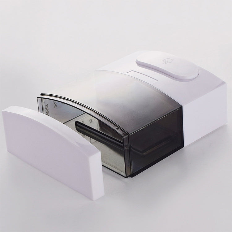 300ml Wall-mounted Plastic Singe-Tube Manual Press-type Shower Gel Foam Soap Dispenser