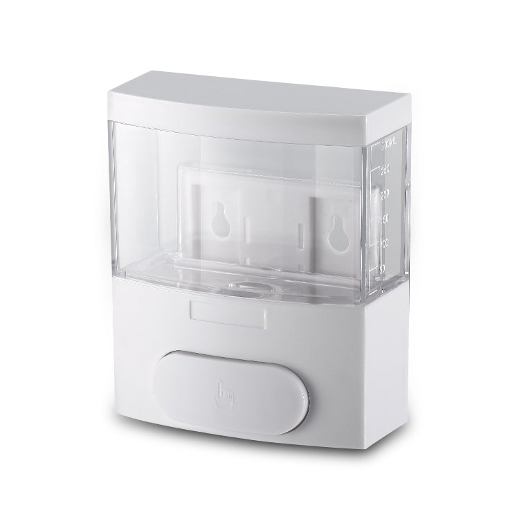 300ml Wall-mounted Plastic Singe-Tube Manual Press-type Shower Gel Foam Soap Dispenser