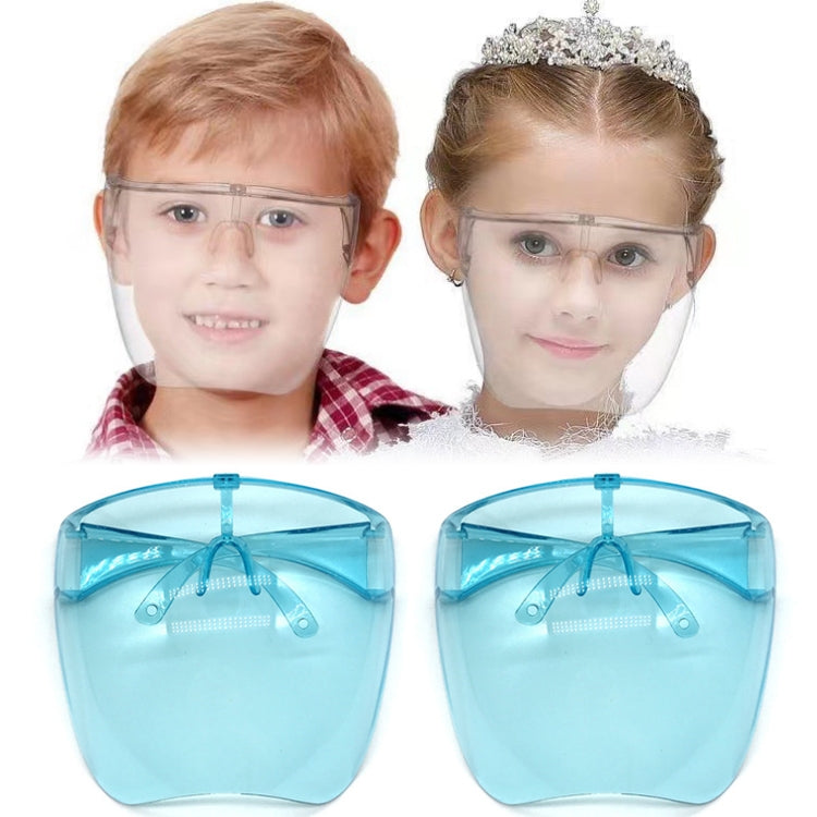 2 PCS Kids Anti-Saliva Splash Anti-Spitting Anti-Fog Face Shield Sunscreen Sunglasses