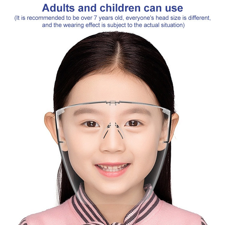 2 PCS Kids Anti-Saliva Splash Anti-Spitting Anti-Fog Face Shield Sunscreen Sunglasses