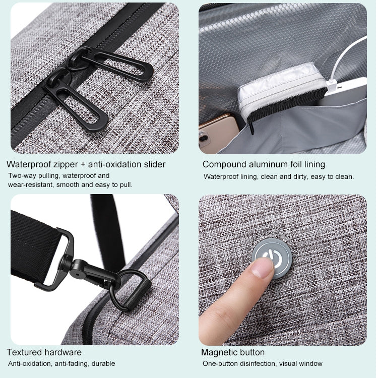 Sterilization Travel Bag Large Capacity Ozone Disinfection Fitness Bag Can Be Carried