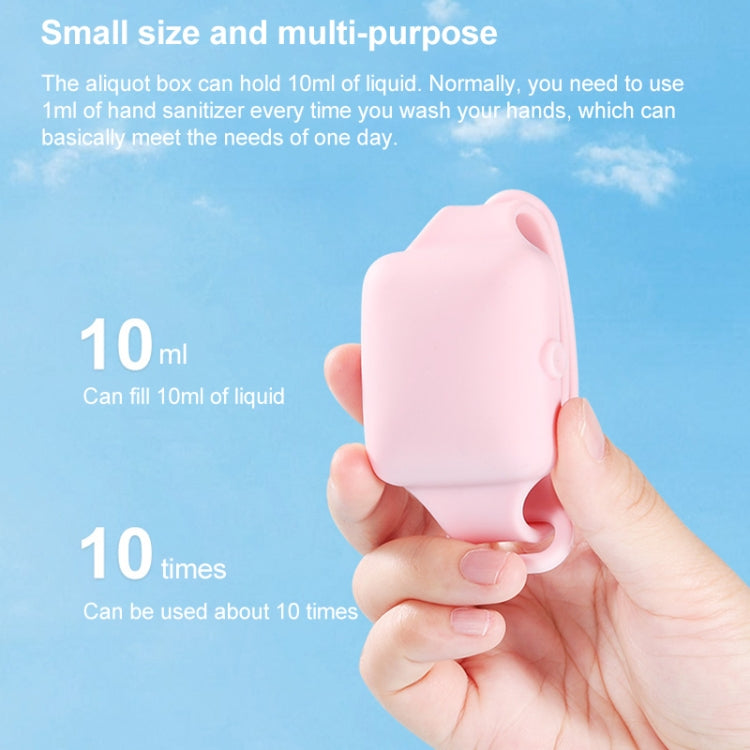 TA-4 10ml Portable Outdoor Silicone Alcohol Liquid Soap Handwashing Fluid Sunscreen Cream Split Bracelet Watch Wristband Sub-packing Box