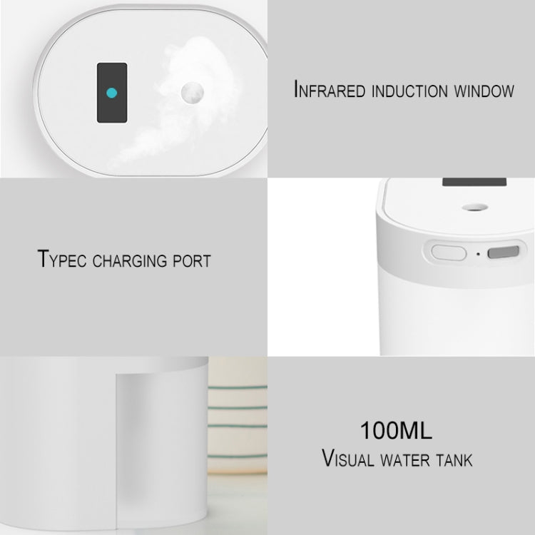 DQ115 USB Charging Intelligent Induction Automatic Disinfector Air Humidifier Alcohol Sprayer