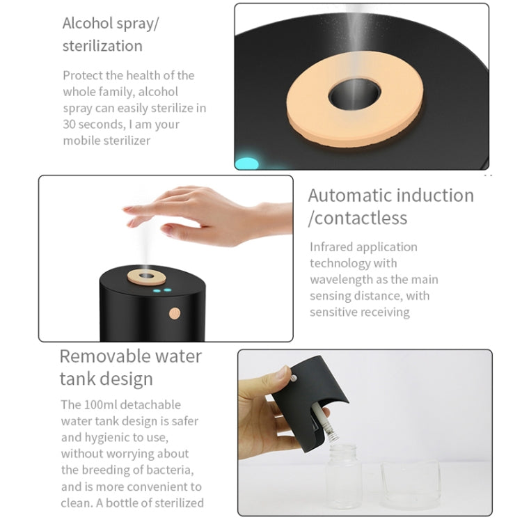 Portable Intelligent Induction Automatic Alcohol Disinfection Sprayer, Capacity: 100ml