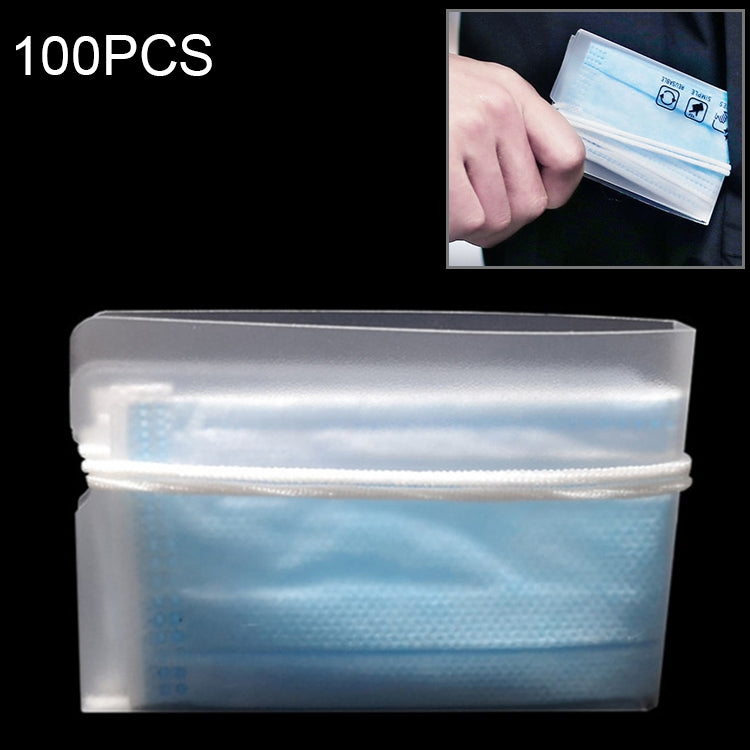 100 PCS Mask Foldable Storage Clip Holder Mouth-muffle Organizer