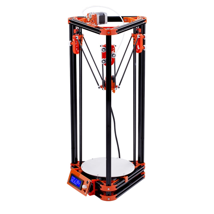 FLSUN_A 3D Printer Delta Kossel DIY Kit with Large 3D Printing Size Updated Nuzzle System Heated Bed Auto Leveling