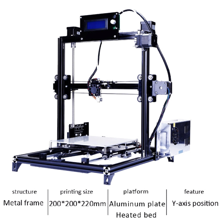 FLSUN_C 3D Printer Prusa i3 DIY Kit with Auto Leveling RepRap Desktop 3D Printing Heated Bed