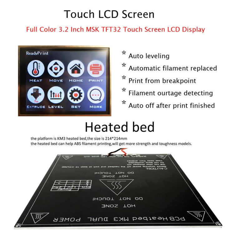 FLSUN_C Plus Touch Screen Dual Nozzle 3D Printer i3 Plus DIY Kit with Auto Leveling RepRap Desktop 3D Printing Heated Bed