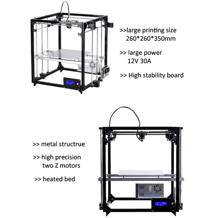 FLSUN_F1 DIY Kit Auto Leveling Cube Full Metal Square Large Printing Size Desktop 3D Printer with Heated Bed Precision