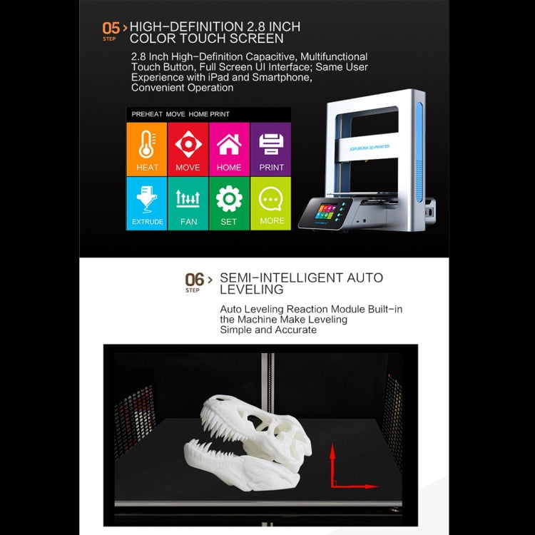 JGAURORA A3S Desktop High Precision Metal Plate Frame Three-Dimensional Physical 3D Printer