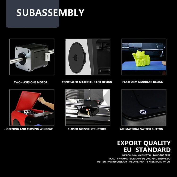 JGAURORA A4 Desktop High Precision Metal Plate + High Injection Molding Frame Three-Dimensional Physical 3D Printer