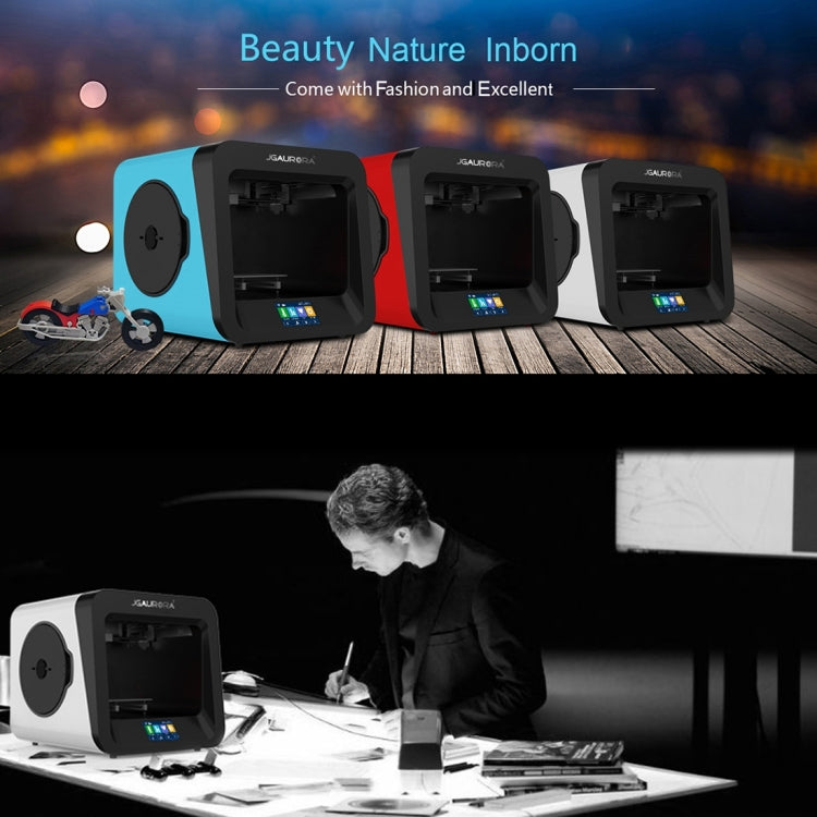 JGAURORA A4 Desktop High Precision Metal Plate + High Injection Molding Frame Three-Dimensional Physical 3D Printer