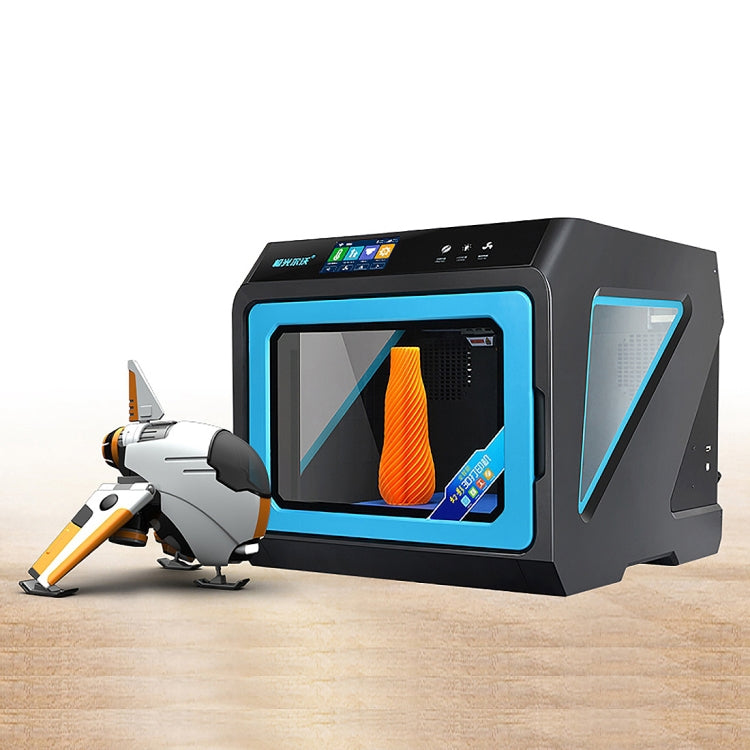 JGAURORA A7 Desktop High Precision Metal Plate + High Injection Molding Frame Three-Dimensional Physical 3D Printer(Black)