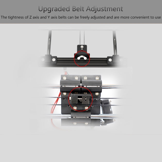 ANET A8 Plus Upgraded Adjustable Desktop 3D Printer, Support DIY & Modular Assembly Method, Printing Size: 30x30x35cm