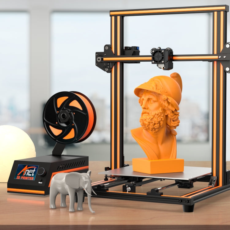 ANET E16 Upgraded Adjustable Desktop 3D Printer, Support TF Card Off-line Printing, Printing Size: 30x30x40cm