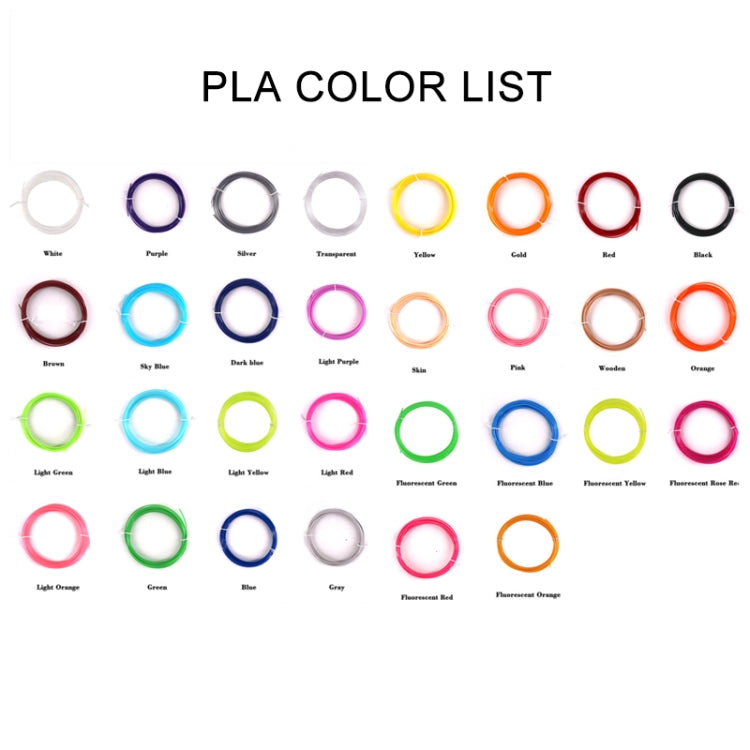 10m 1.75mm Normal Temperature PLA Cable 3D Printing Pen Consumables