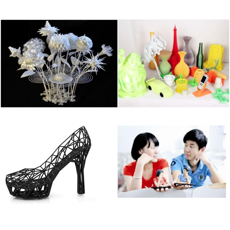D1 3D Aluminum Alloy Three-Dimensional Physical Printer with LCD Display, Use PLA 1.75mm Printing Supplies