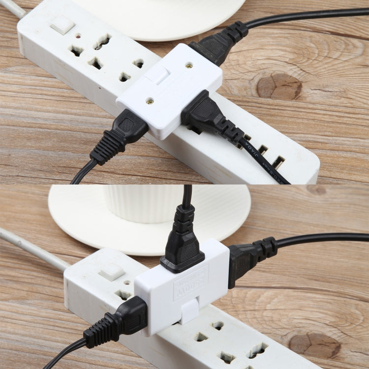 1 to 3 15A 180 Degrees Rotation Extension Multi Plug Mini Slim Wireless Outlet Socket, US Plug, AC 110-220V(White)