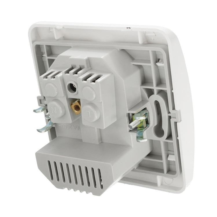 DIXINGE 2A Dual USB Port Wall Charger Adapter 16A EU Plug Socket Power Outlet Panel(White)