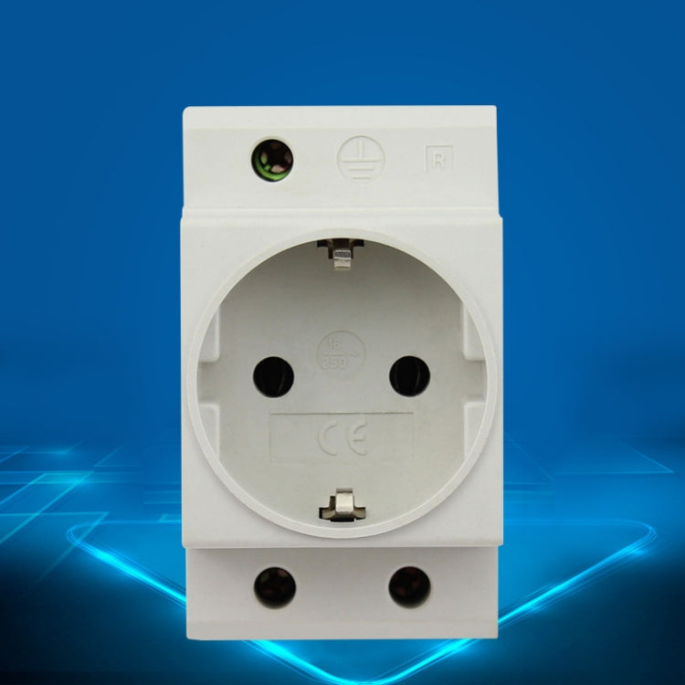16A Modular Rail Type Socket Power Adapter, EU Plug