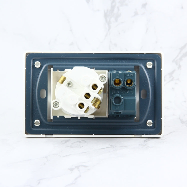 118 Type PC Power Socket with Switch, EU Plug
