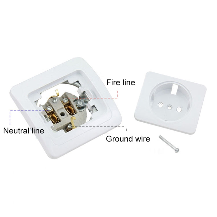 16A Wall-mounted Socket, EU Plug
