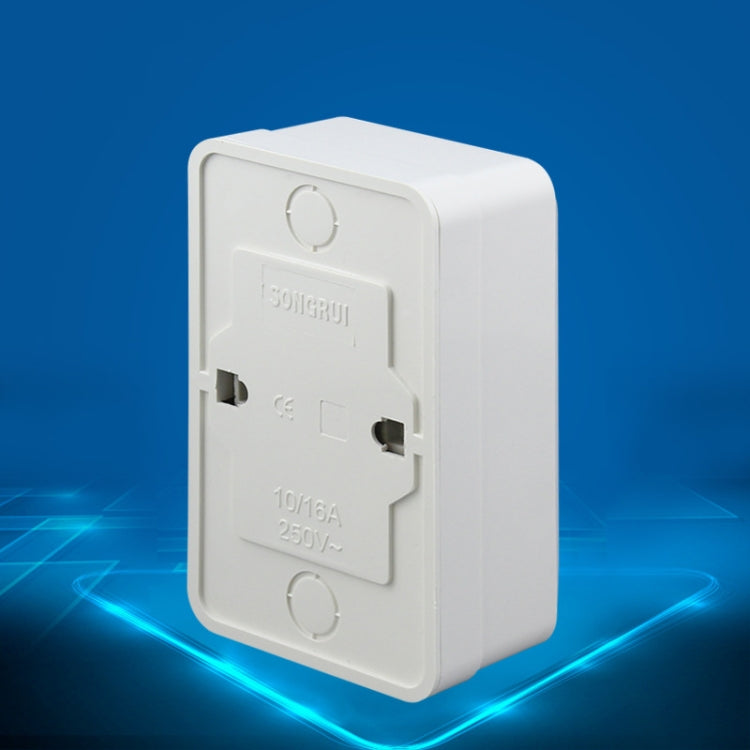 IP44 Wall-mounted Double-connection Socket, EU Plug