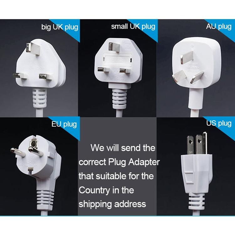 Upei KLHUP02 3 USB Ports 3.1A Total Output Smart Light Lamp Power Socket Adapter Fast Charging Wall Charger, 45mm Large Spacing Jack