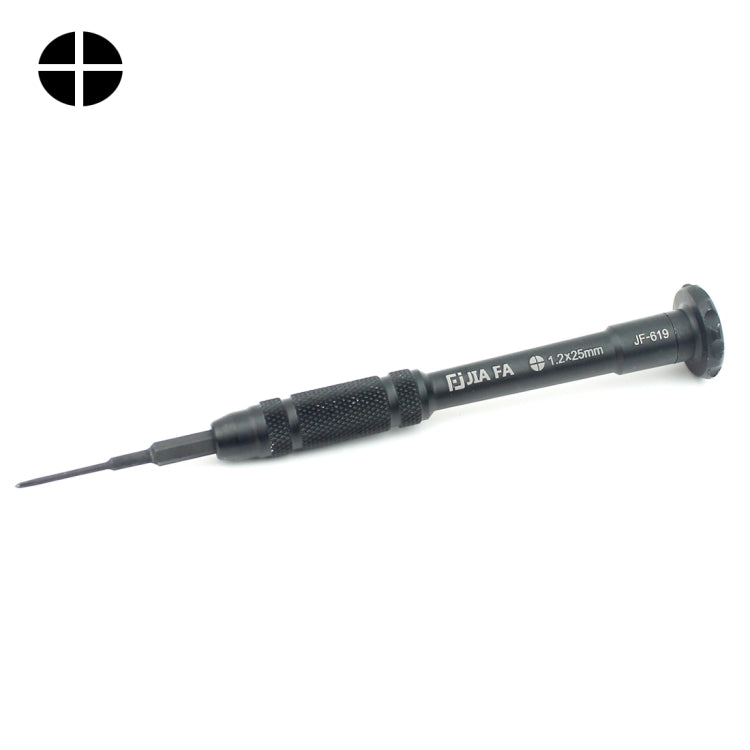 JIAFA JF-619-1.2 Cross 1.2 x 25mm Mobile Phone Repair Tool Screwdriver (Black)