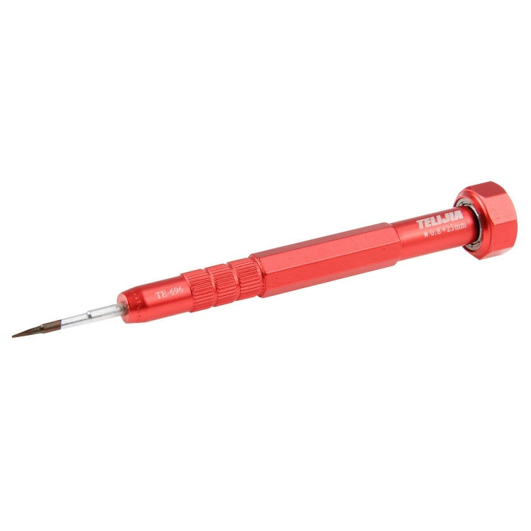 TELIJIA TE-696 Pentagonal 0.8*25mm Precision Metal Screwdriver, Overall Length: 12.5cm