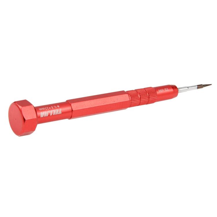 TELIJIA TE-696 Pentagonal 0.8*25mm Precision Metal Screwdriver, Overall Length: 12.5cm