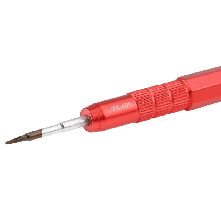 TELIJIA TE-696 Pentagonal 0.8*25mm Precision Metal Screwdriver, Overall Length: 12.5cm