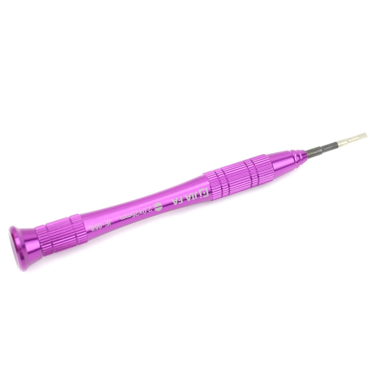 JIAFA JF-658-2.0 2.0 x 25mm Mobile Phone Repair Tool Slotted Screwdriver(Magenta)
