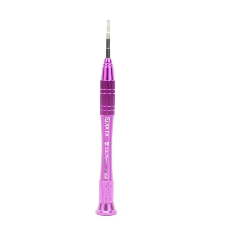 JIAFA JF-658-2.0 2.0 x 25mm Mobile Phone Repair Tool Slotted Screwdriver(Magenta)