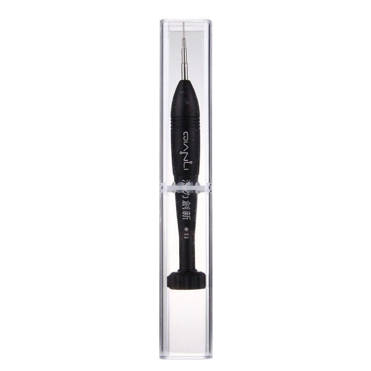Professional Repair Tool Open Tool 0.8 x 25mm Pentacle Tip Socket Metal Screwdriver(Black)