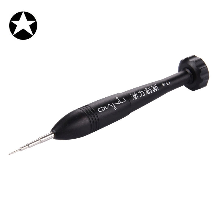 Professional Repair Tool Open Tool 0.8 x 25mm Pentacle Tip Socket Metal Screwdriver(Black)
