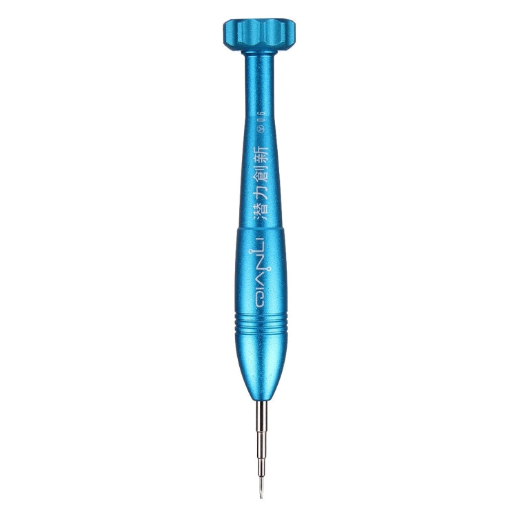 Professional Repair Tool Open Tool 25mm Tri-point 0.6 Tip Socket Metal Screwdriver(Blue)
