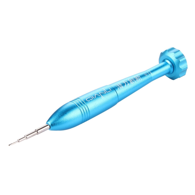 Professional Repair Tool Open Tool 25mm Tri-point 0.6 Tip Socket Metal Screwdriver(Blue)