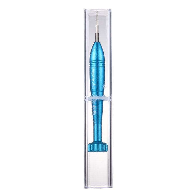 Professional Repair Tool Open Tool 25mm Tri-point 0.6 Tip Socket Metal Screwdriver(Blue)