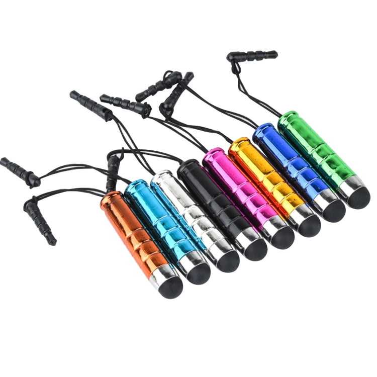 100 PCS 2 in 1 3.5mm Earphone Port Anti-Dust Plug + Capacitive Touch Screen Bullet Stylus Pen TouchPen, For Mobile Phones & Tablets, Size: 4.5 x 0.8 cm, Random Color Delivery