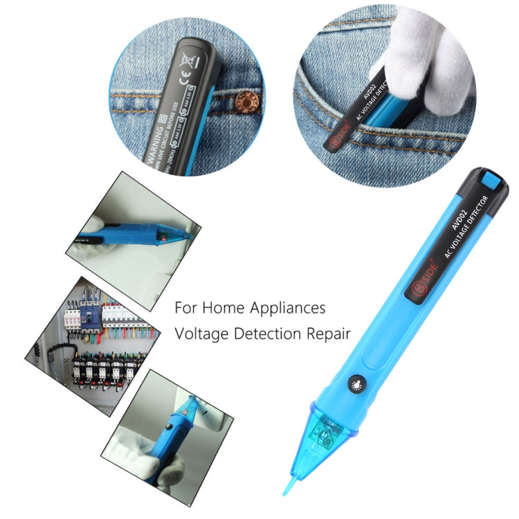 BSIDE AVD02 AC 90-1000V Volt Alarm Pen Non-Contact Voltage Detector wtih LED Light
