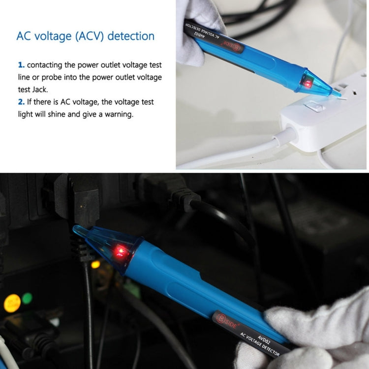 BSIDE AVD02 AC 90-1000V Volt Alarm Pen Non-Contact Voltage Detector wtih LED Light