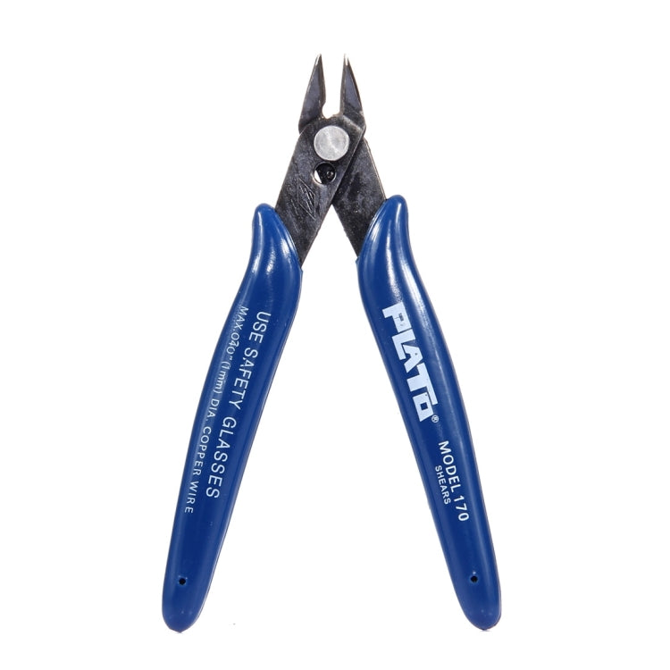 170 Electronic Pliers Diagonal Side Cutting  Cable Wire Cutter Repair Hand Tool(Dark Blue)